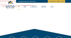 Desktop Screenshot of elitecontabil.com.br